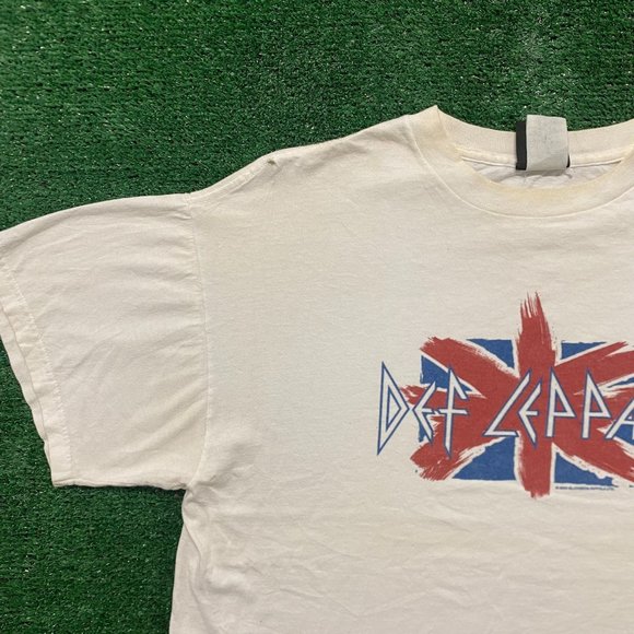 Vintage Y2K Essential Baggy Def Leppard Rock Band T-Shirt - Picture 2 of 6